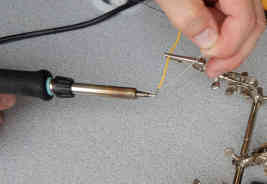 how to tin small wires