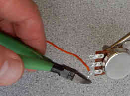 how to cut excess of wire