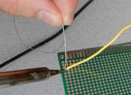 how to solder wire to circuit board