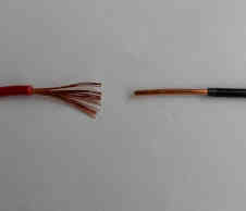 stranded wire and solid wire