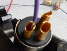 wire inside of connector